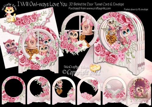 I Will Owl-ways Love You Behind the Door Card