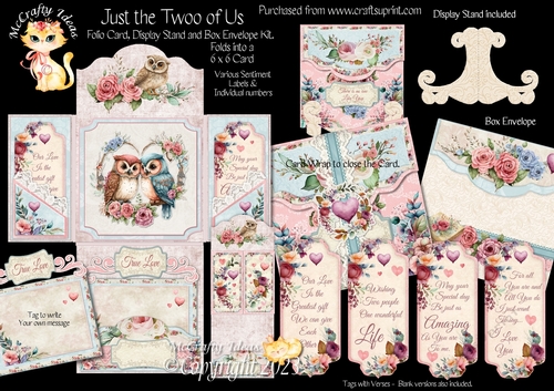 Just the Twoo of Us Folio Card