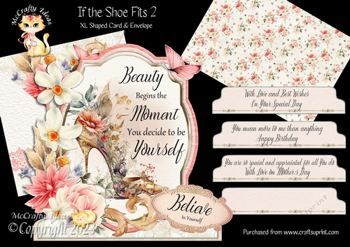 If the Shoe Fits 2 XL Shaped Card Kit