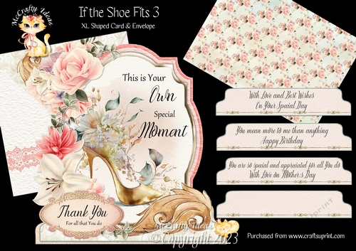 If the Shoe Fits 3 XL Shaped Card Kit