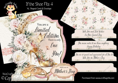 If the Shoe Fits 4 XL Shaped Card Kit