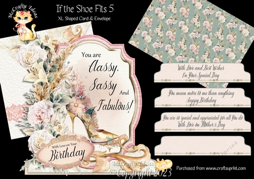 If the Shoe Fits 5 XL Shaped Card Kit