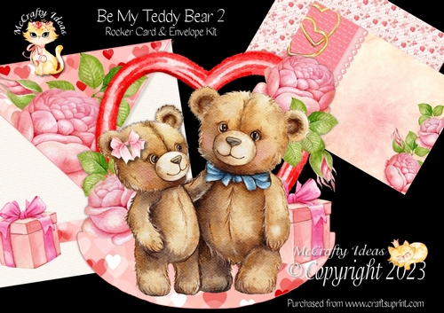Be My Teddy Bear 2 Rocker Card