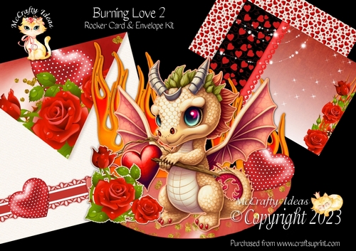 Burning Love 2 Rocker Card