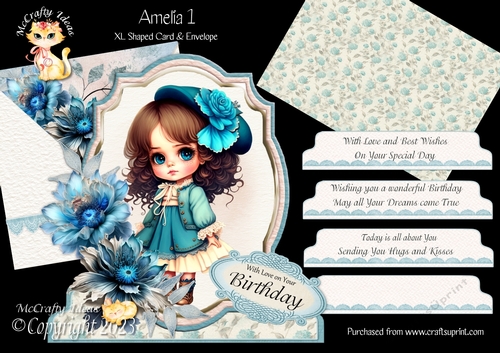 Amelia 1 XL Shaped Card Kit