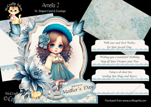 Amelia 2 XL Shaped Card Kit