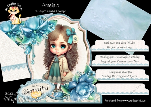 Amelia 5 XL Shaped Card Kit