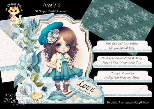 Amelia 6 XL Shaped Card Kit