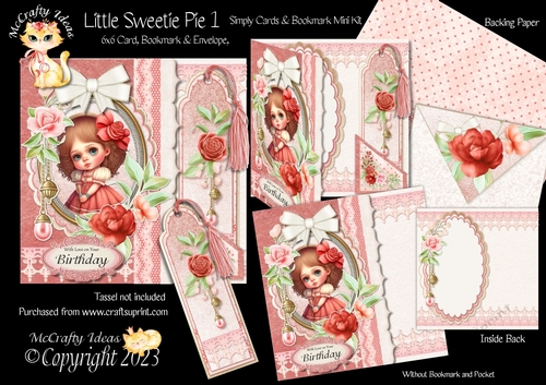 Little Sweetie Pie 1 Simply Cards & Bookmark Mini Kit