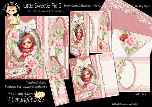 Little Sweetie Pie 2 Simply Cards & Bookmark Mini Kit
