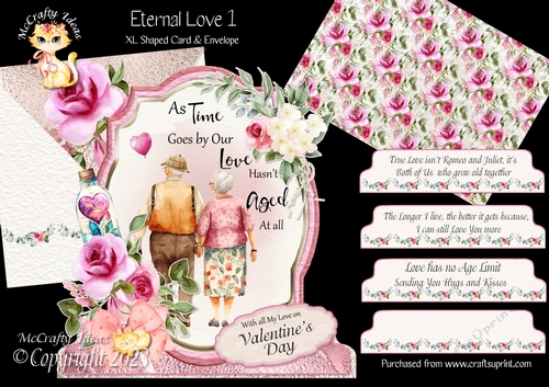 Eternal Love 1 XL Shaped Card Kit
