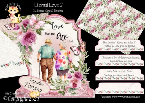 Eternal Love 2 XL Shaped Card Kit