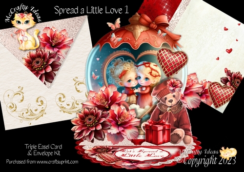 Spread a Little Love 1 Triple Easel