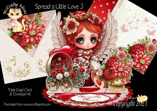 Spread a Little Love 3 Triple Easel