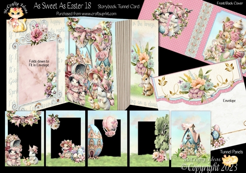 As Sweet As Easter 18 Storybook Tunnel Card