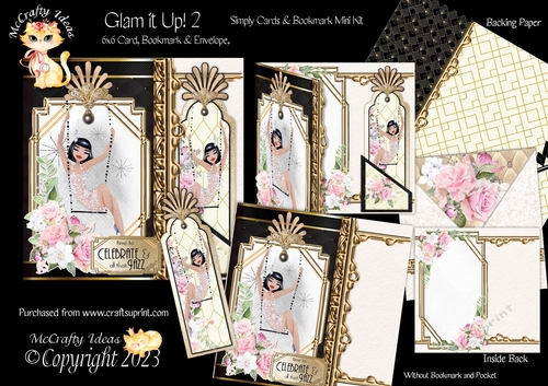 Glam it Up 2 Simply Cards & Bookmark Mini Kit