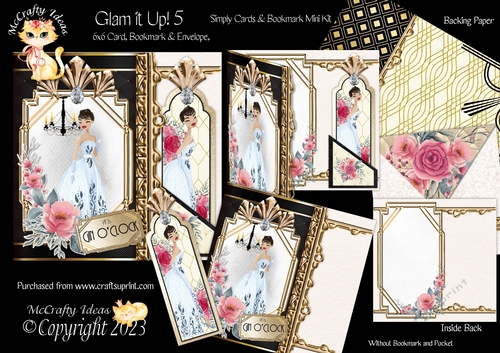 Glam it Up 5 Simply Cards & Bookmark Mini Kit