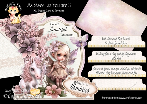 As Sweet as You are 3 XL Shaped Card Kit