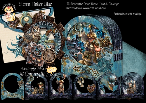 Steam Tinker BlueBehind the Door Card