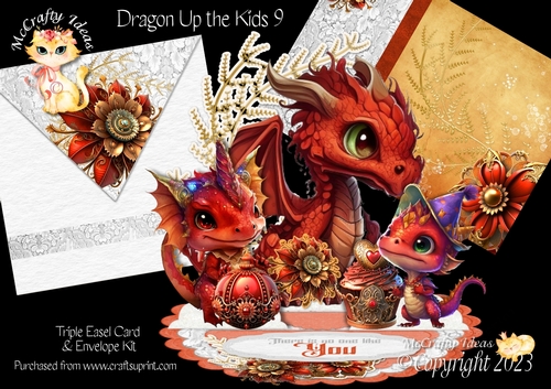Dragon the Kids Up 9 Triple Easel