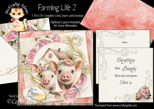 Farming Life 2  7.75x7.75 Simply Cards 
