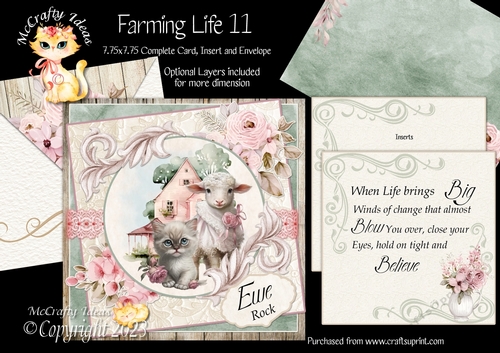 Farming Life 11  7.75x7.75 Simply Cards 