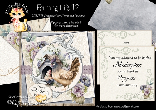 Farming Life 12  7.75x7.75 Simply Cards 