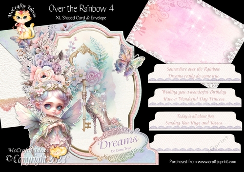 Over the Rainbow 4 XL Shaped Card Kit