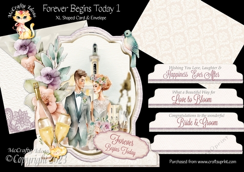 Forever Begins Today 1 XL Shaped Card Kit