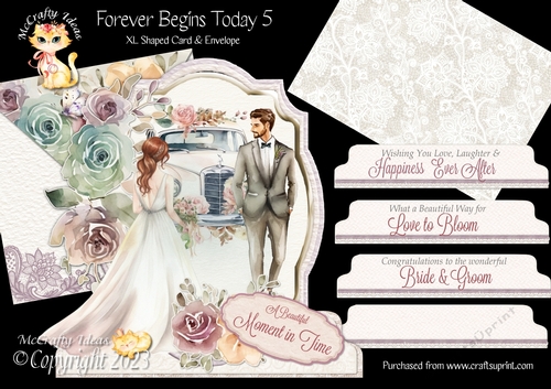 Forever Begins Today 5 XL Shaped Card Kit