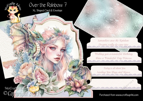 Over the Rainbow 7 XL Shaped Card Kit