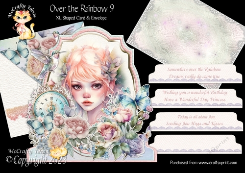 Over the Rainbow 9 XL Shaped Card Kit