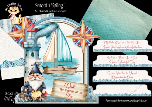 Smooth Sailing 1 XL Shaped Card Kit