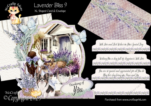 Lavender Bliss 9 XL Shaped Card Kit