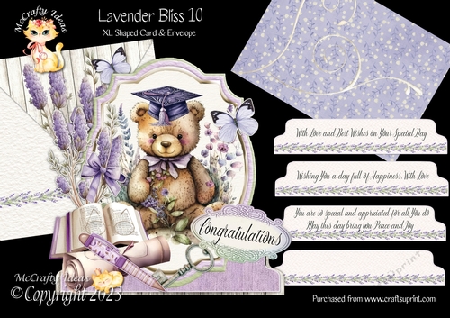 Lavender Bliss 10 XL Shaped Card Kit