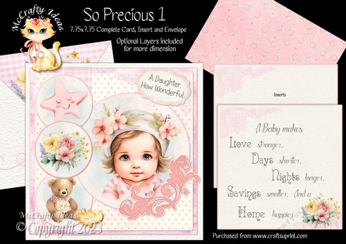 So Precious 1  7.75x7.75 Simply Cards 