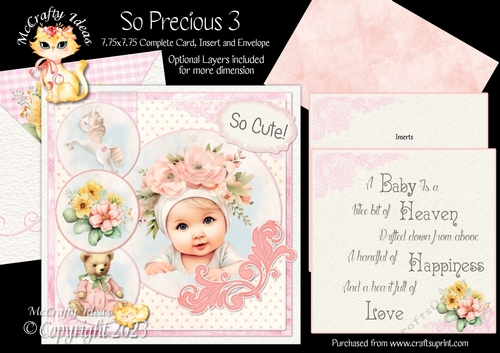 So Precious 3  7.75x7.75 Simply Cards 