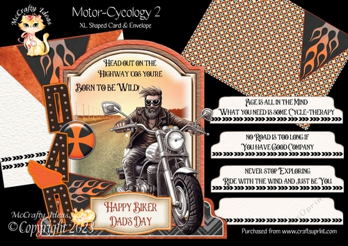 Motor-cycology 2 XL Shaped Card Kit