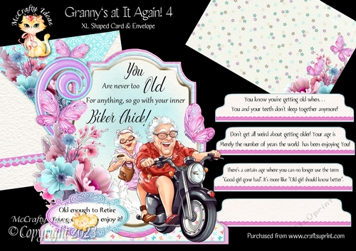 Grannys at it Again 4 XL Shaped Card Kit