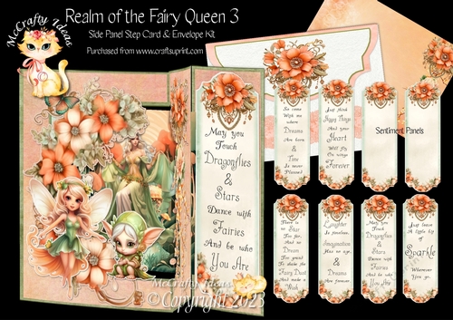 Realm of the Fairy Queen 3 - Side Panel Step Card & Envelope Kit