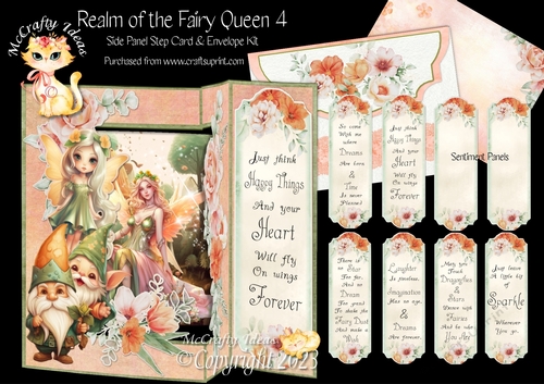 Realm of the Fairy Queen 4 - Side Panel Step Card & Envelope Kit