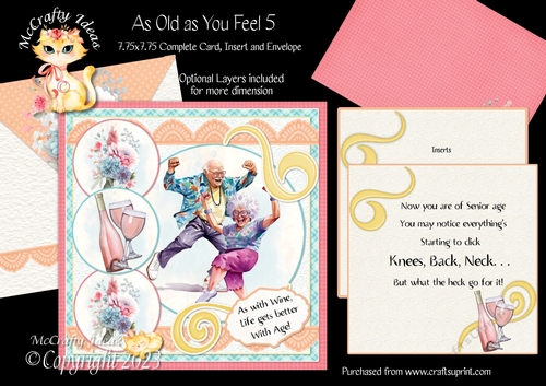 As Old as You Feel 5  7.75x7.75 Simply Cards 