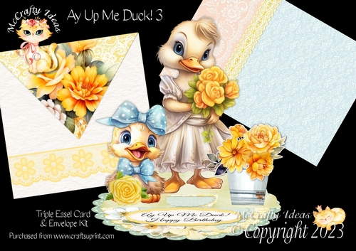Ay Up Me Duck 3 Triple Easel