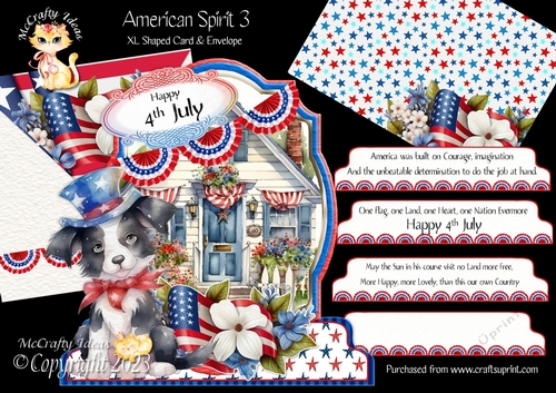 American Spirit 3 XL Shaped Card Kit