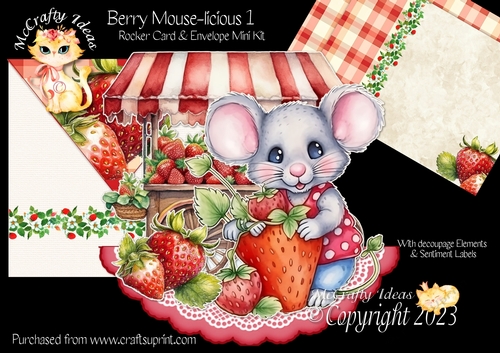 Berry Mouse-licious 1 Rocker Card