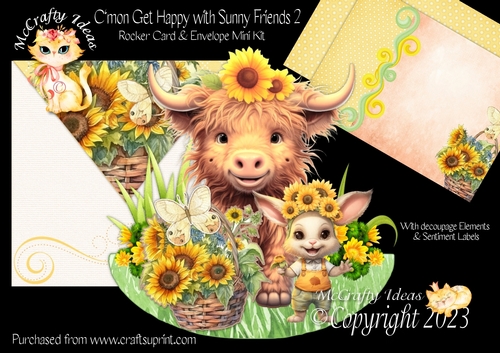 Cmon Get Happy with Sunny Friends 2 Rocker Card