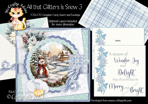 All that Glitters is Snow 3  7.75x7.75 Simply Cards 