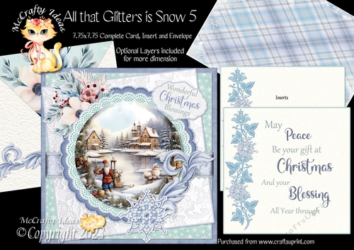 All that Glitters is Snow 5  7.75x7.75 Simply Cards 
