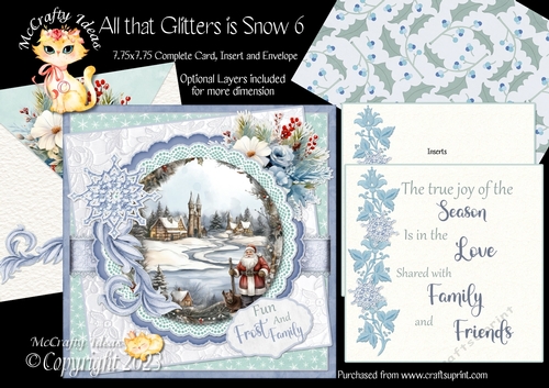 All that Glitters is Snow 6  7.75x7.75 Simply Cards 