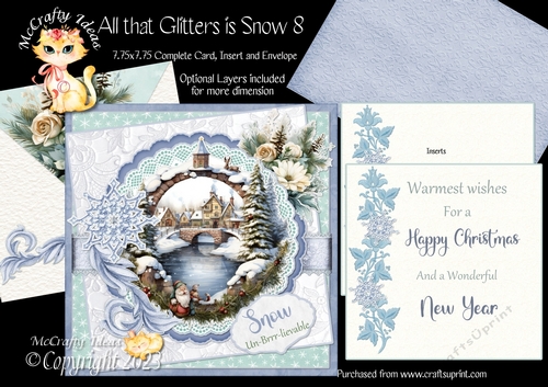 All that Glitters is Snow 8  7.75x7.75 Simply Cards 